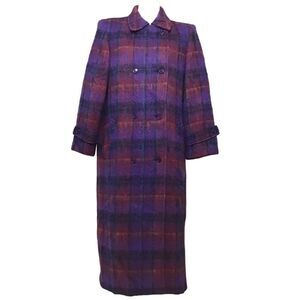 Paul Levy Wool Mohair Maxi Coat Vintage Dead Stock 80’s New Size 12
